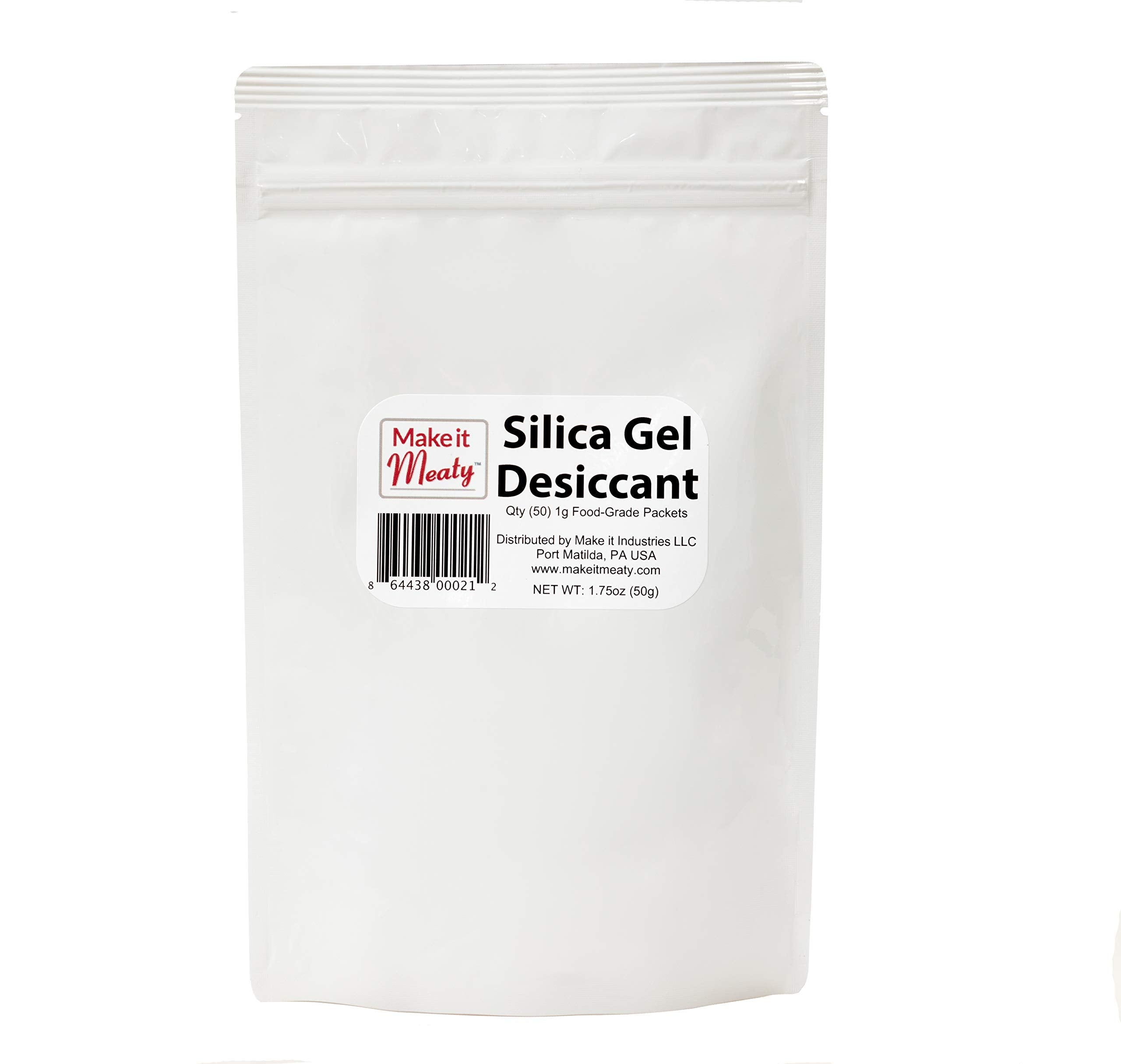 50-Count, 1g Food Grade Silica Gel Packet