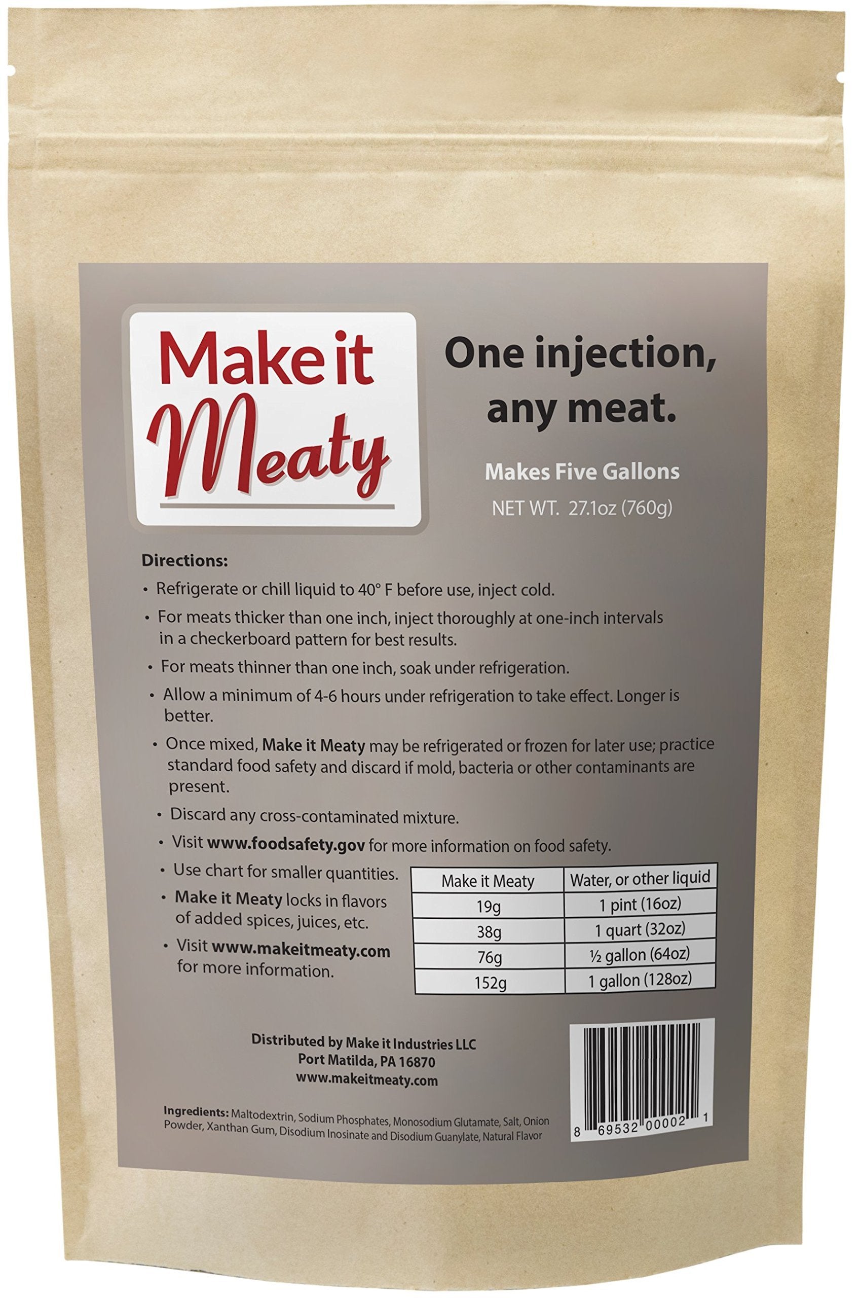Make it Meaty Mk IX Injection Base - five gallon pack